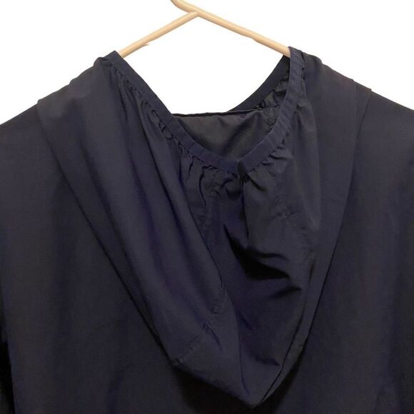 Land's End Navy Blue Nylon Windbreaker Long Sleeve Jacket Size Large - Picture 8 of 12